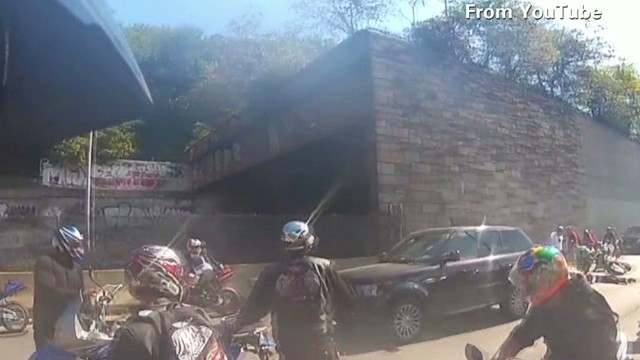 Motorcyclist Charged In Beating Of Suv Driver Cnn