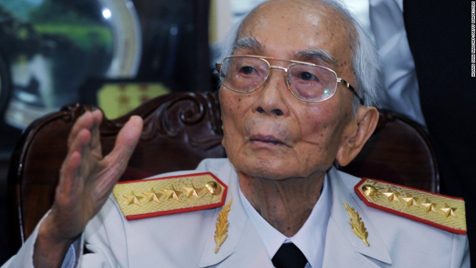 &lt;a href=&quot;http://www.cnn.com/2013/10/04/world/asia/vietnam-general-death/index.html&quot;&gt;Gen. Vo Nguyen Giap&lt;/a&gt; of the Vietnam People&#39;s Army, a man credited with major victories against the French and the American military, died on October 4. He was 102.