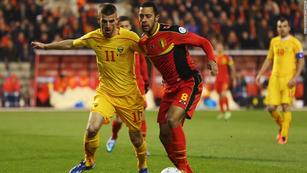 Mousa Dembele (right) is a key part of the Belgium side hoping to qualify for the 2014 World Cup in Brazil.