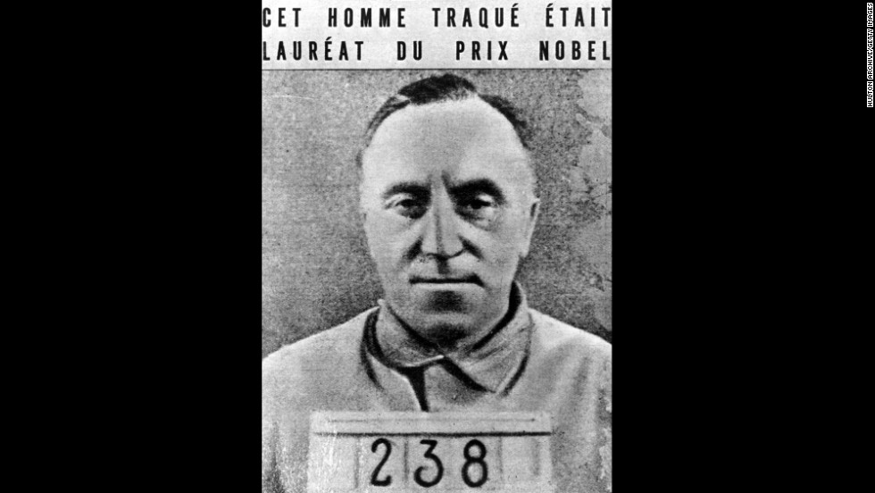 Carl Von Ossietzky, seen here in a concentration camp uniform, won the Nobel Peace Prize in 1935. 