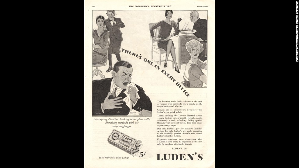 In the 1930s, Luden&#39;s advertised their cough tablets as &quot;quick relief&quot; for annoying hacking. Luden&#39;s is &lt;a href=&quot;http://ludens.com/en/Products.aspx&quot; target=&quot;_blank&quot;&gt;still a cold remedy company&lt;/a&gt;, although their drops are now marketed to soothe sore throats.