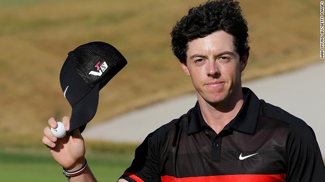 Rory McIlroy of Northern Ireland has dropped to sixth in the world rankings in 2013.