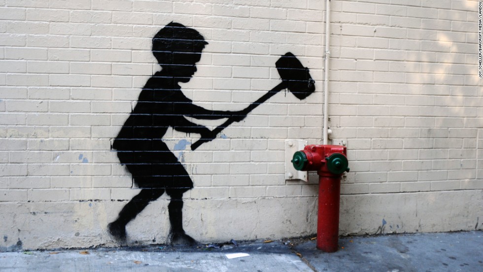 Graffiti Artist Banksy Says He Offered 60 Paintings In Central Park Cnn