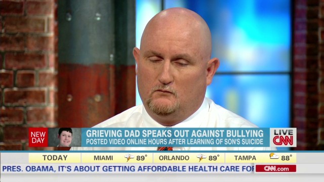 Grieving dad speaks out against bullying