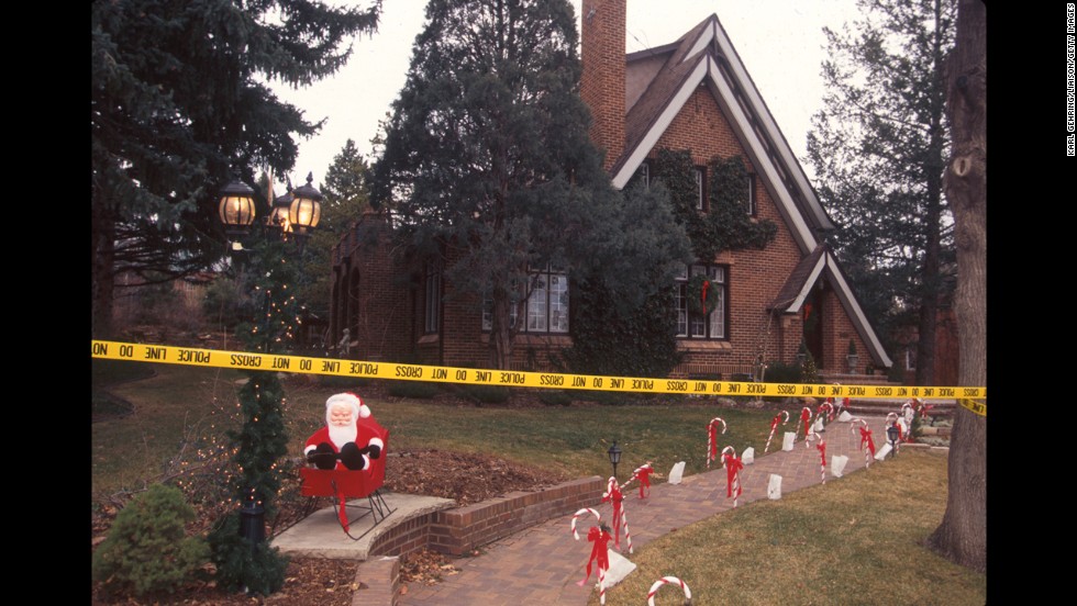 Police tape off the home of John and Patsy Ramsey in Boulder in December 1996. Patsy said she found a ransom note demanding $118,000 for JonBenet&#39;s return. Their daughter was found dead in their basement that same day. 