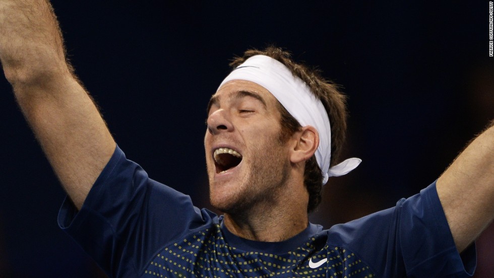 Argentina&#39;s Juan Martin Del Potro was beaten in the first London final in 2009 by Russia&#39;s Nikolay Davydenko.