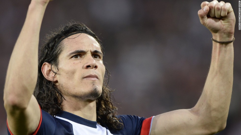 The tax rate would inhibit the ability of PSG and other French clubs to attract star players like Ibrahimovic and the pictured Edinson Cavani, who left Napoli to join the Parisian team in July.