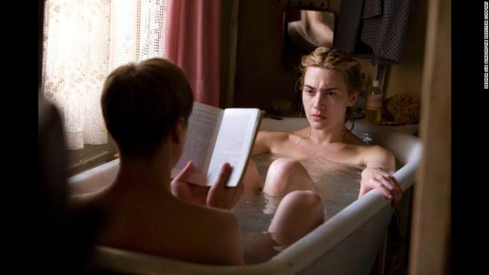 Kate Winslet and David Kross played out the heat between a younger man and an older woman in &quot;The Reader.&quot;