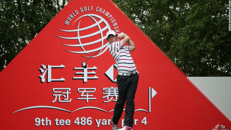 Rory McIlroy hasn&#39;t had much to cheer about in 2013. But the Northern Irishman shot an impressive 65 to lead Shanghai&#39;s World Golf Championships after the first round. 