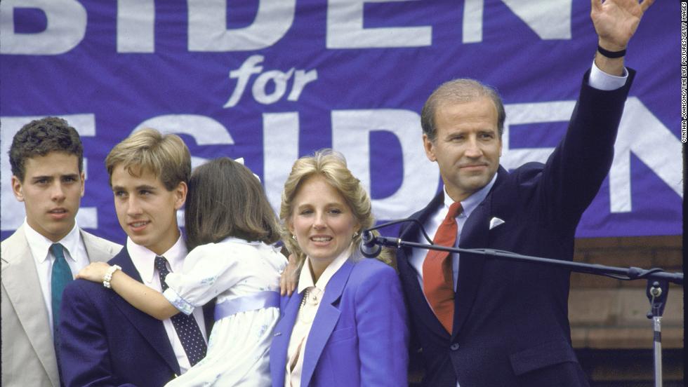 In 1987, Biden entered the 1988 presidential race. But he dropped out three months later following reports of plagiarism and false claims about his academic record.