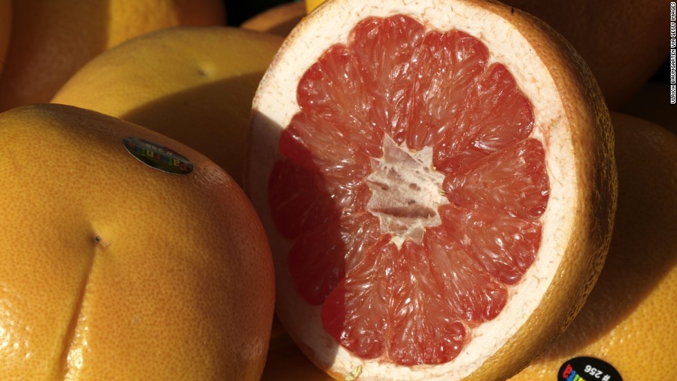 &lt;strong&gt;Grapefruit&lt;/strong&gt;&lt;br /&gt;Water content: 90.5%&lt;br /&gt;&lt;br /&gt;This juicy, tangy citrus fruit can help lower cholesterol and shrink your waistline, research suggests. In one study, people who ate one grapefruit a day lowered their bad (LDL) cholesterol by 15.5% and their triglycerides by 27%. In another, eating half a grapefruit -- roughly 40 calories -- before each meal helped dieters lose about 3½ pounds over 12 weeks. Researchers say compounds in the fruit help fuel fat burn and stabilize blood sugar, therefore helping to reduce cravings.&lt;br /&gt;