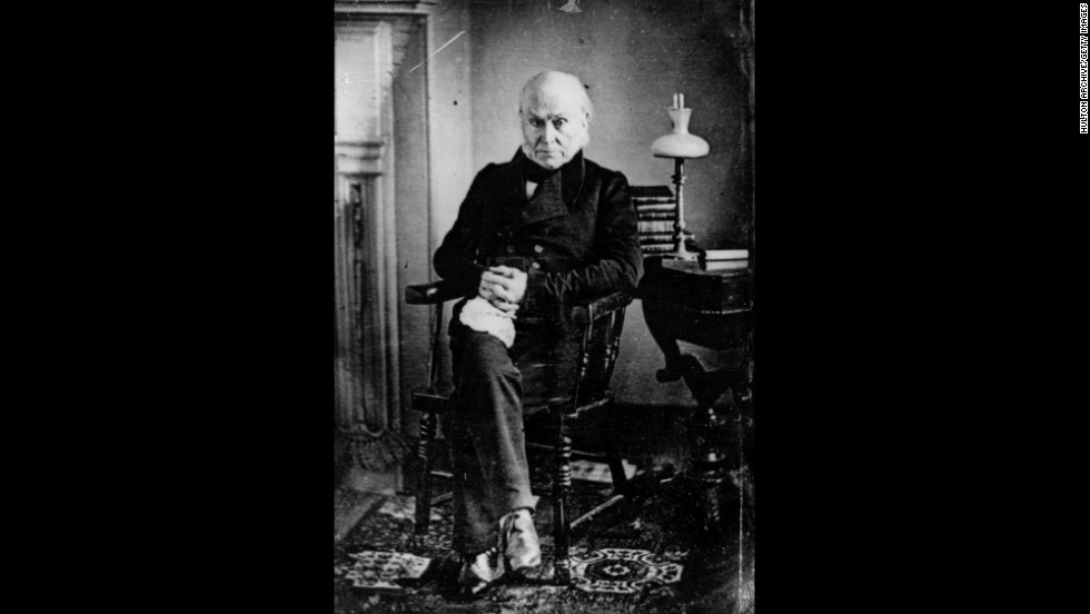 John Quincy Adams is pictured.