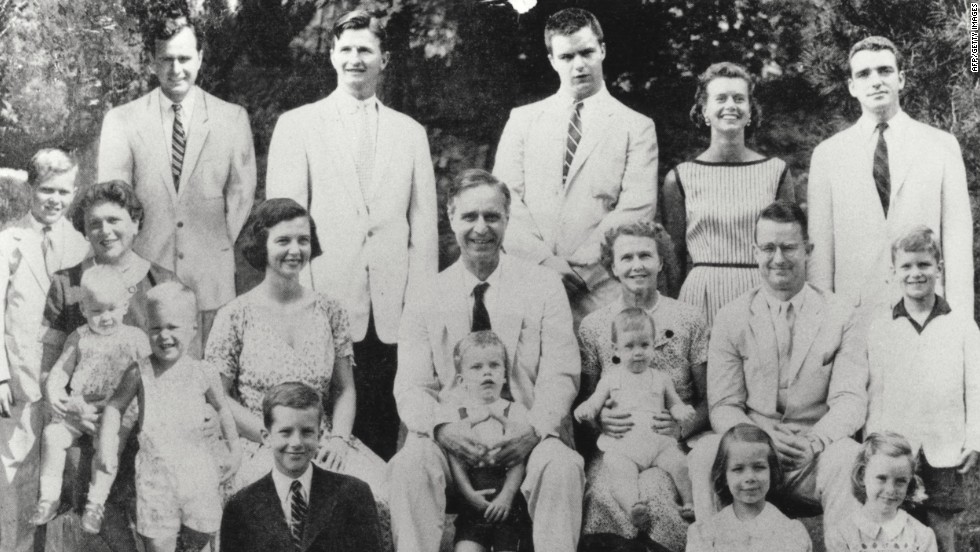 The late U.S. Sen. Prescott Bush, R-Connecticut, center, was the father of former President George H.W. Bush, left, and grandfather of former President George W. Bush, far left.