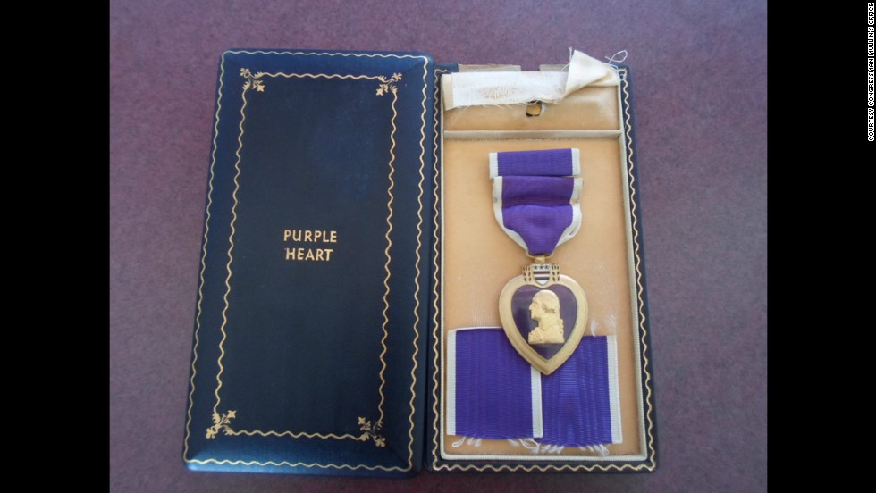 Merriott&#39;s Purple Heart was found for sale at a Glendale, Arizona, swap meet. It&#39;s a mystery how it got there.