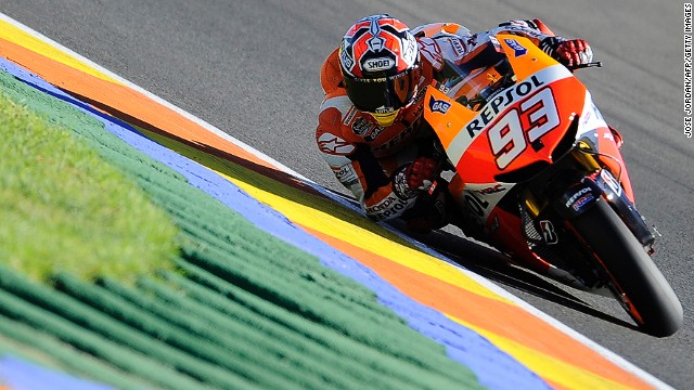 Spain&#39;s Marc Marquez is looking to cap an incredible rookie season in MotoGP. 