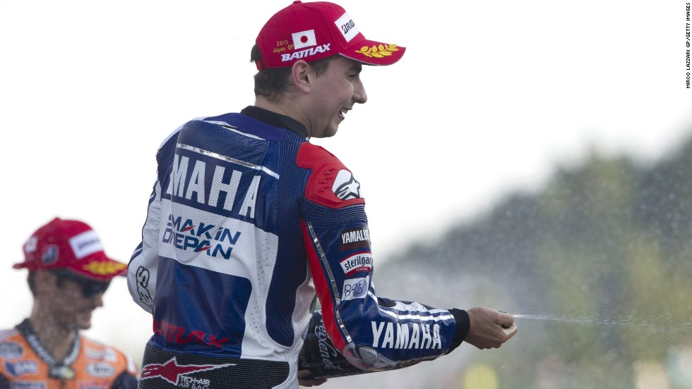 Jorge Lorenzo secures a seventh win of the season in the penultimate race of the season at the Motegi Circuit in Japan.