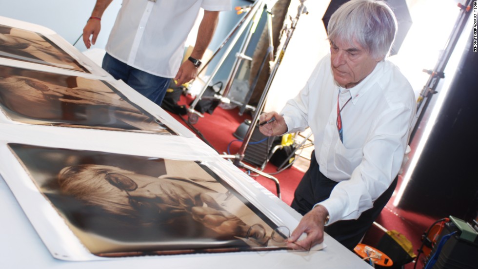 Ecclestone has worked with Opus Media to create a book which weighs 37 kilograms and is packed with 1200 photographs illustrating the history of F1.