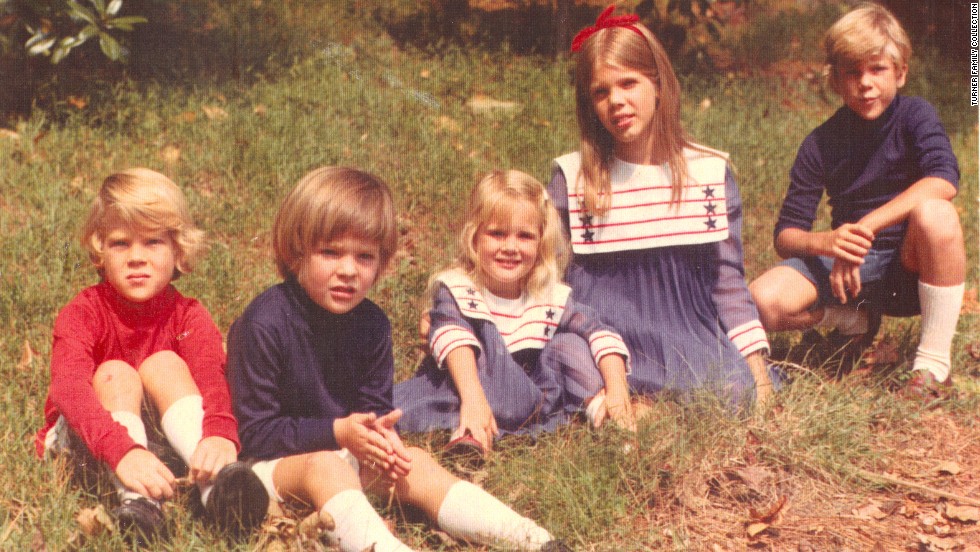 Turner&#39;s five children when they were young: From left, Rhett, Beau, Jennie, Laura and Teddy.