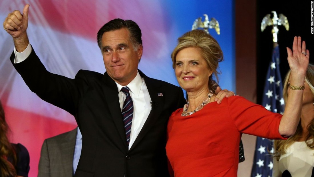 Ann Romney, wife of former presidential candidate Mitt Romney, was diagnosed with MS in 1998.