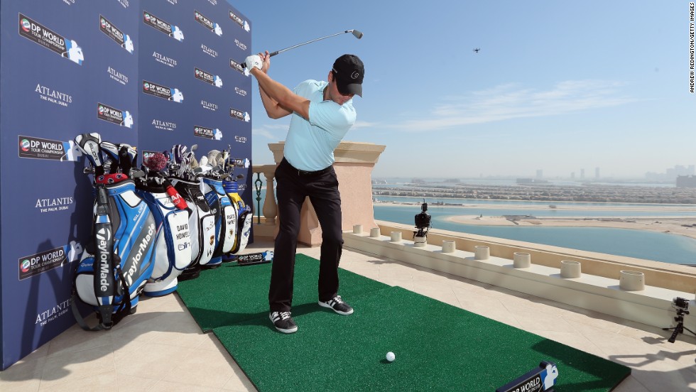 Former world No. 1 and 2010 PGA Championship winner Martin Kaymer was among the group of golfers who took on a shot to nothing, aiming for a tiny target 235 yards out to sea.