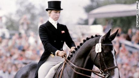 Britain's Princess Anne competing in the 1970s.