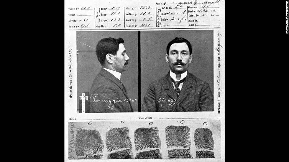 Vincenzo Peruggia, the Italian handyman who stole the Mona Lisa, had trouble with the law before -- once for attempting to rob a prostitute and once for carrying a gun during a fistfight. 