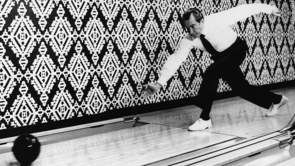 Richard Nixon and first lady Pat Nixon both liked to bowl. The Nixons were responsible for moving &lt;a href=&quot;http://www.whitehousemuseum.org/floor0/bowling-alley.htm&quot; target=&quot;_blank&quot;&gt;the White House bowling alley back into the Executive Mansion&lt;/a&gt; after it had been relocated years earlier to a nearby building.