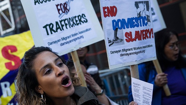 How does modern slavery happen in London?