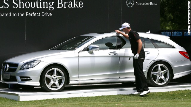 Stuart Manley thought he won this car after hitting a hole in one but he was a round too early. 