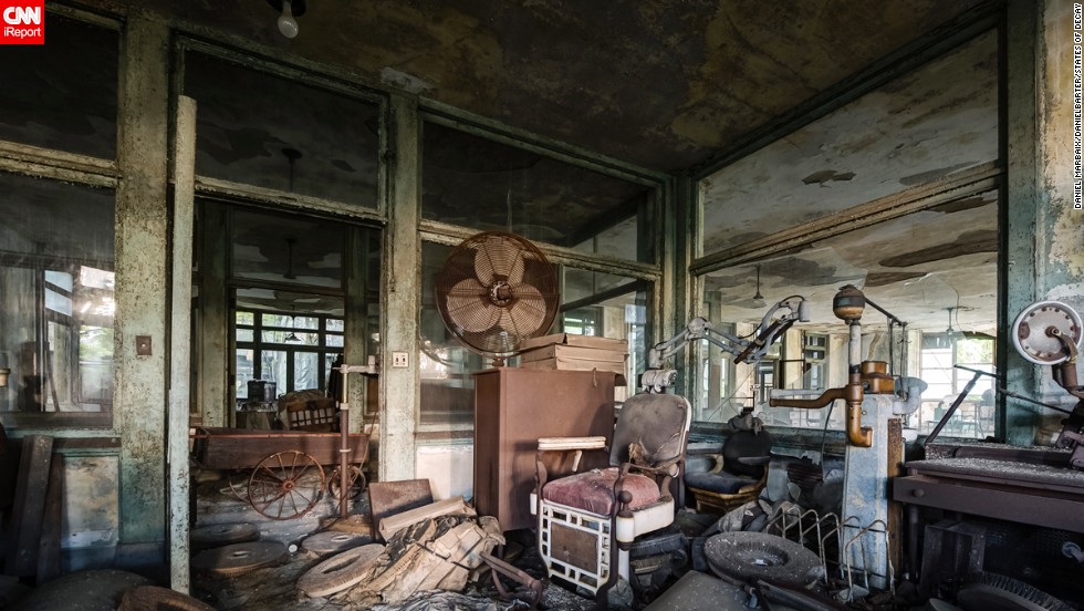Each room and hall of this defunct sanitarium in New York was ripe for exploration, the photographers say.