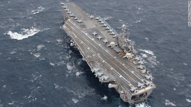 Super carrier at cutting edge of U.S. Pacific fleet