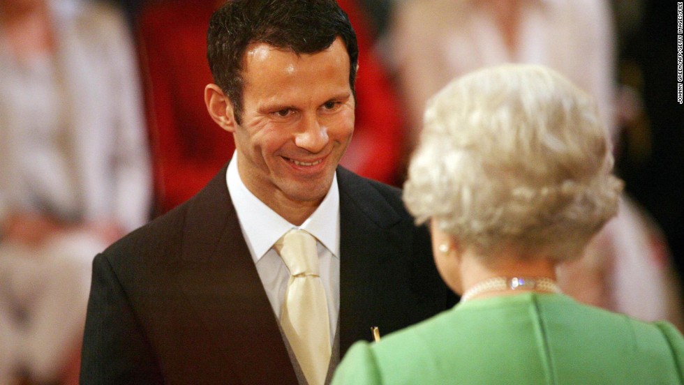 In recognition of his services to football, Giggs was made an Order of the British Empire (OBE) by Queen Elizabeth in 2007.