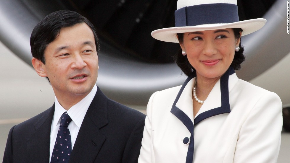 Prince Naruhito, seen here with his wife, Princess Masako, is heir to the imperial throne of Japan.