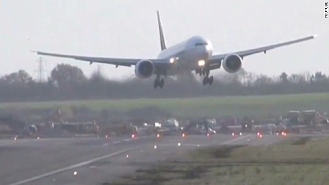 Watch a Boeing 777 battle violent winds - CNN Video