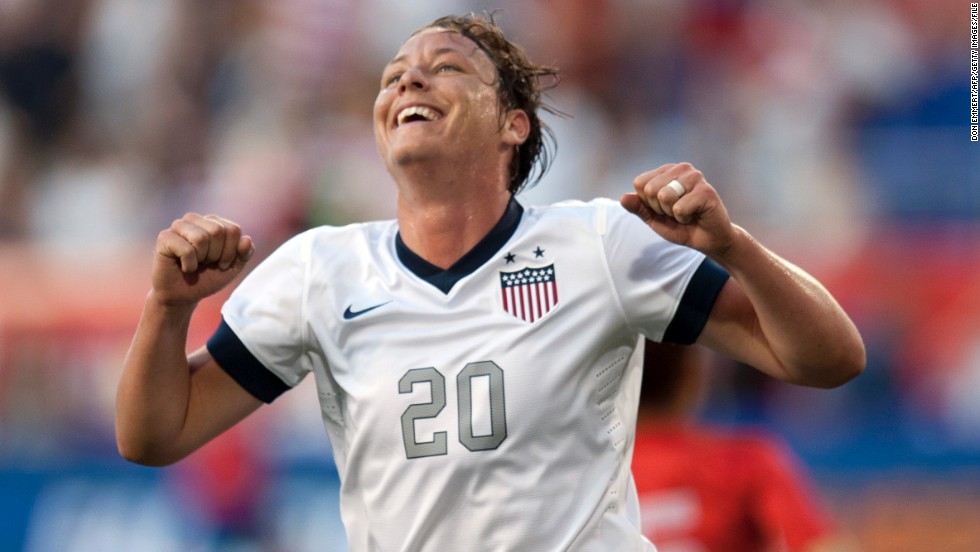 American Abby Wambach grabbed four first-half goals in a 5-0 win over South Korea in June to overtake Mia Hamm as the leading scorer in women&#39;s international soccer history. The 33-year-old has 160 international goals -- the most by any male or female player.