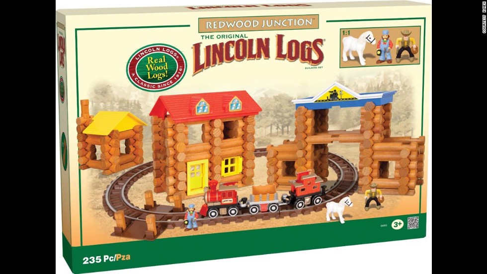 Lincoln Logs Redwood Junction by K&#39;Nex in 2013. Each log is still made with real wood and smoothed with a splinter-free finish. 