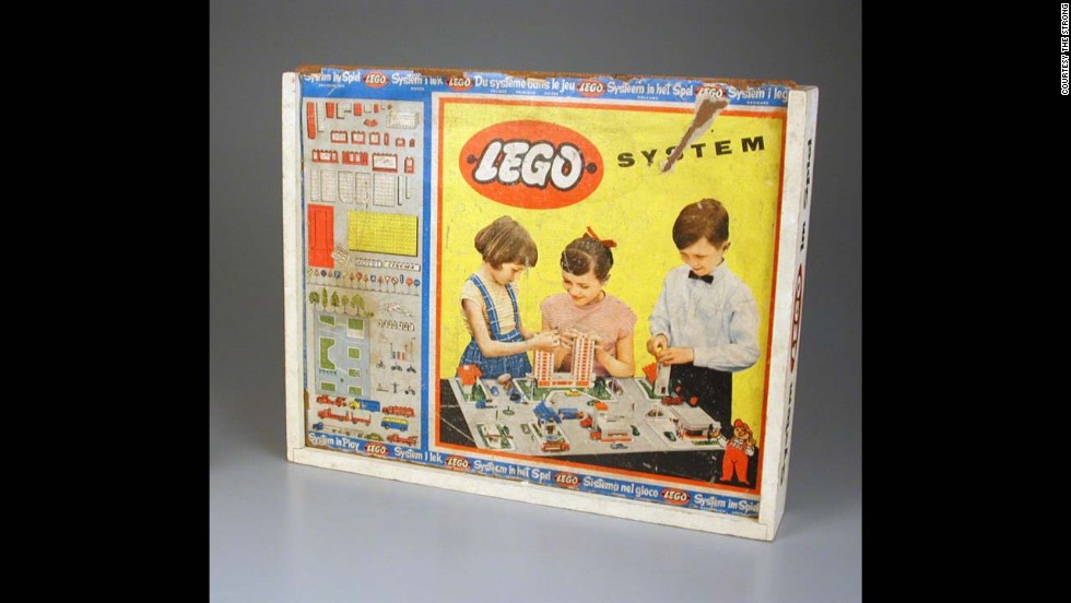 Lego System construction set by Lego Systems Inc. circa 1950. The Lego Group was founded in 1932 by Ole Kirk Christiansen. The actual company began as a woodworking company, with its very first toy being a wooden duck. Later, Lego began making the plastic bricks that have started a future of architects. The word Lego comes from a Danish word meaning &quot;play well.&quot; 