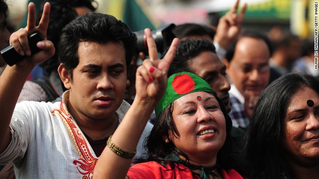 Bangladesh&#39;s highest court upheld the death penalty for Abdul Quader Mollah in Dhaka on December 12, 2013.