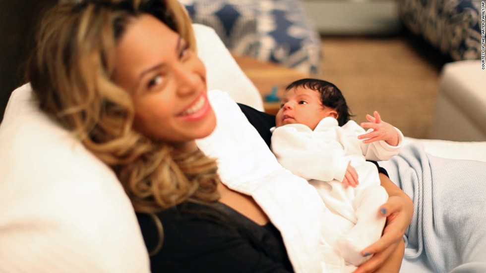 When Beyonce&#39;s daughter with Jay Z, Blue Ivy, was born in 2012, the couple shared a photo of their newborn on their website. A hand-written note accompanying the photos reads, &quot;We welcome you to share our joy.&quot;  