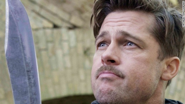 Brad Pitt starred as Lieutenant Aldo Raine in &#39;Inglourious Basterds&#39; (2009).
