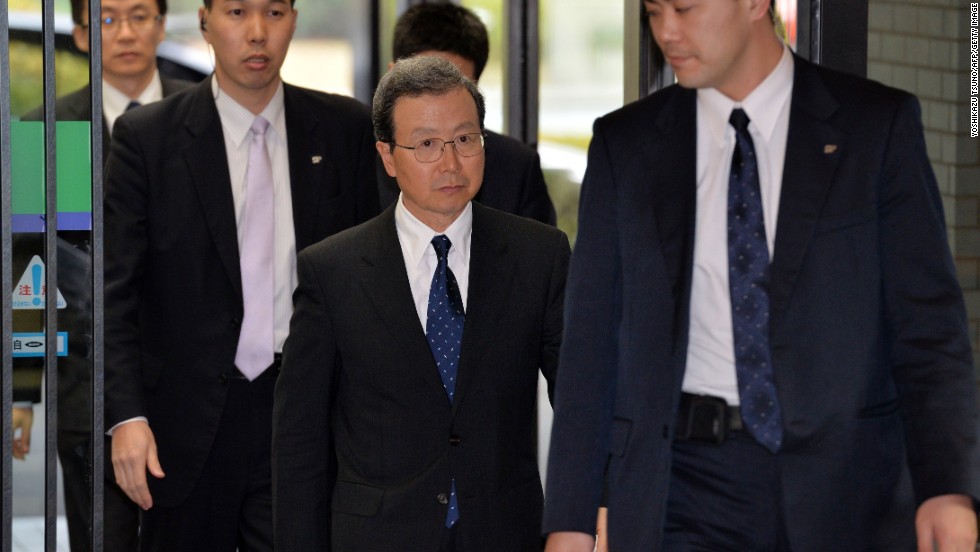 Chinese ambassador to Japan Cheng Yonghua enters the Japanese foreign ministry to meet with Japan&#39;s foreign ministry in Tokyo. China along with the Koreas, view the Yasukuni visits as honoring war crimes and denying Japan&#39;s past atrocities in which millions died.