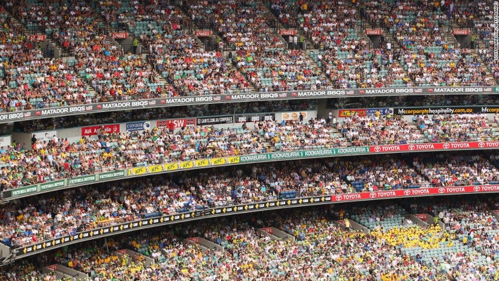 World Record Crowd At Mcg