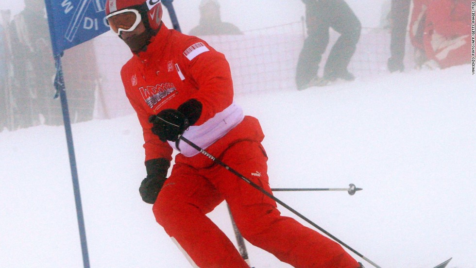 Schumacher skiing in Madonna di Campiglio in January 2008. &quot;My colleagues and I in the snow sports medicine fraternity continue to recommend that all skiers and snowboarders wear an appropriately sized and designed helmet on the slopes,&quot; Langran said in a statement on website &lt;a href=&quot;http://www.ski-injury.com/uploads/fck/file/Schumacher%20statement%2012_13.pdf&quot; target=&quot;_blank&quot;&gt;www.ski-injury.com&lt;/a&gt; on Monday.&lt;br /&gt;