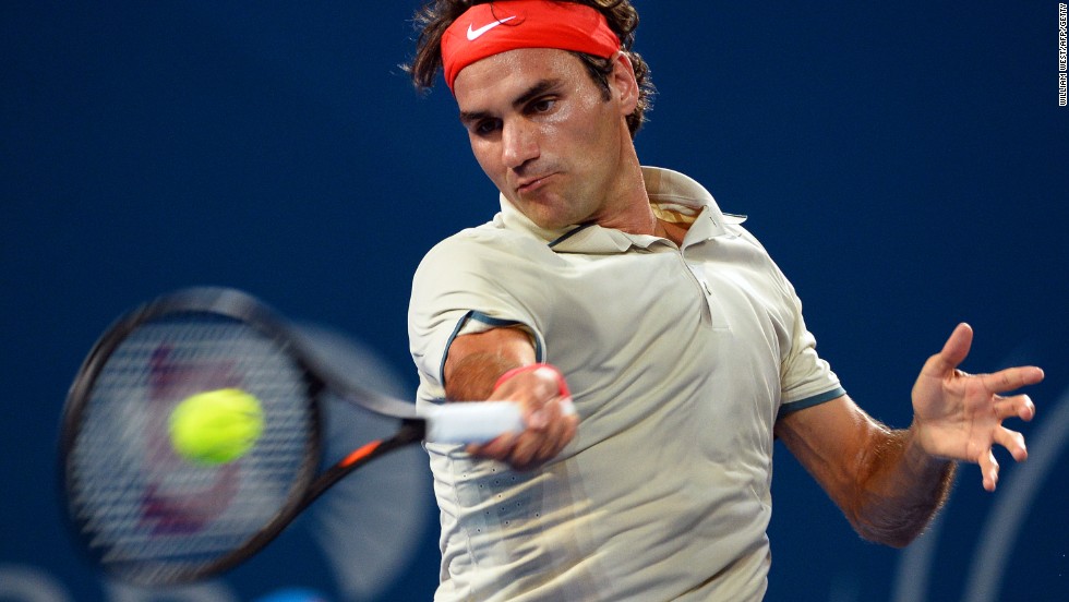 The Swiss&#39; first tournament of 2014 in Brisbane proved a morale-booster as he switched to a larger headed racket.