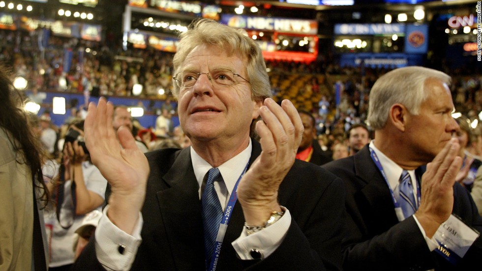 Talk-show host Jerry Springer was elected to the Cincinnati City Council in 1971. He resigned &lt;a href=&quot;http://content.time.com/time/specials/2007/article/0,28804,1721111_1721210_1721110,00.html&quot; target=&quot;_blank&quot;&gt;over a scandal involving his hiring of a prostitute&lt;/a&gt; but was later re-elected to the council and went on to become Cincinnati mayor. He later won greater fame for his tabloid talk show.