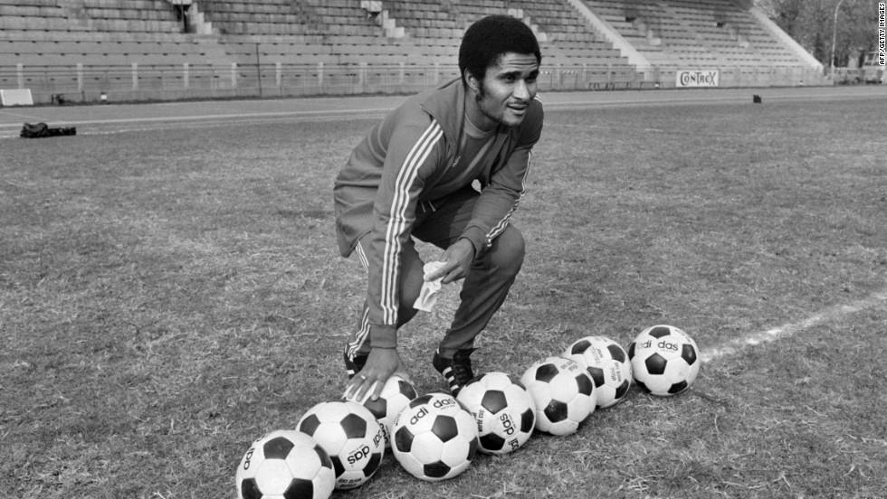 Portugal football legend &lt;a href=&quot;http://www.cnn.com/2014/01/05/sport/football/eusebio-death/index.html&quot;&gt;Eusebio&lt;/a&gt;, who was top scorer at the 1966 World Cup, died from a heart attack on January 5 at age 71, said his former club, Benfica.