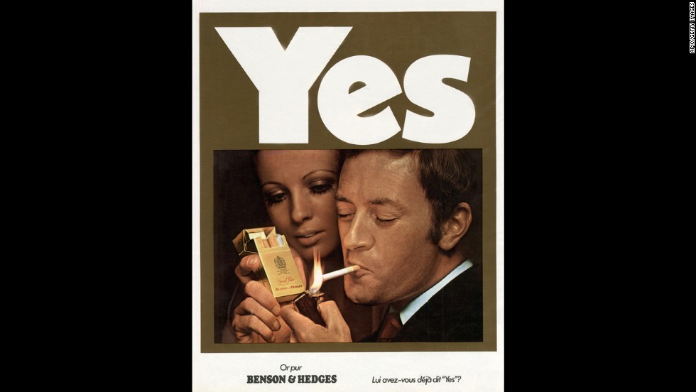 This French advertisement for Benson &amp;amp; Hedges cigarettes was published in 1970.