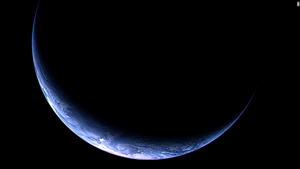 Rosetta snapped this image of Earth in November 2009. The spacecraft was 393,328 miles from Earth. 