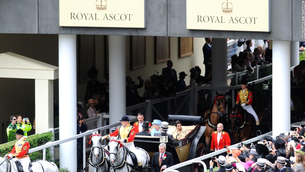 Queen Elizabeth II is patron of Royal Ascot and, as an avid racing enthusiast and owner, makes regular appearances at the famous British meeting in mid-June. 