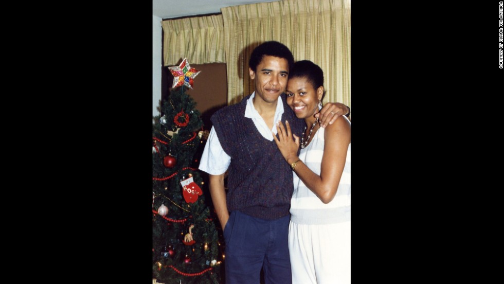 She met Barack Obama when she was assigned to be his mentor at Sidley &amp;amp; Austin, a Chicago law firm. Here, the two pose for a photo in Hawaii in 1989.